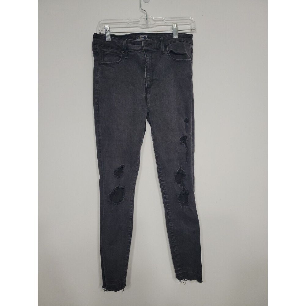 Abercrombie & Fitch Women's Jeans Size 28 Distressed Frayed - Picture 1 of 5